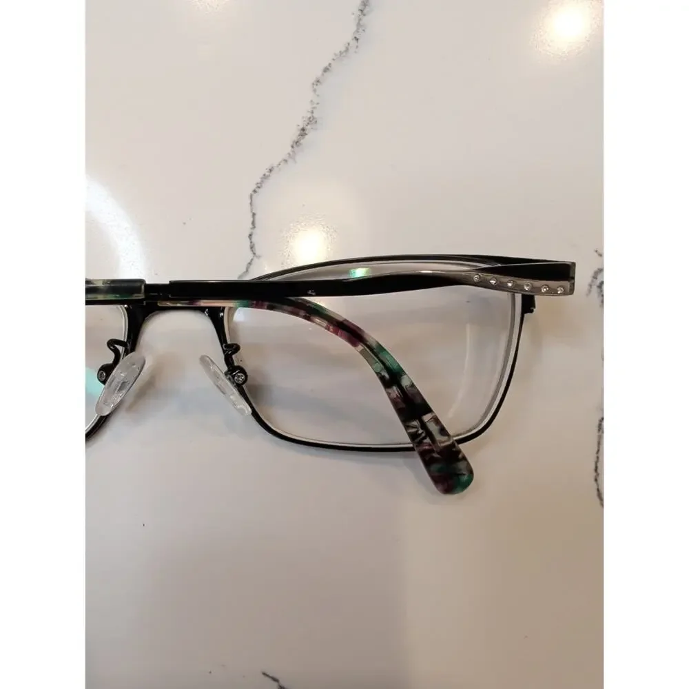 Phoebe Couture Eyeglasses Frame P268 Women's Black Tortoise Full Rim 52-16-135